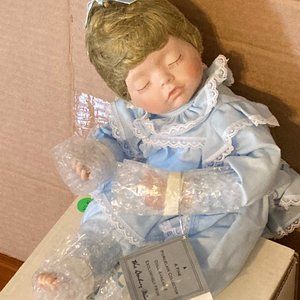 Little Sleepy Head Danbury Mint Porcelain Doll